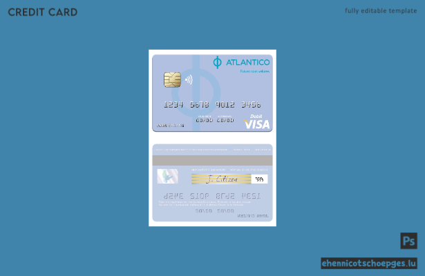 Mustervorschau der Namibia Banco Atlantico Visa Debitkarte